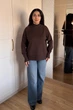 Светр INEDIT 10619-1 Brown ONE SIZE - изображение 5