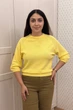 Светр INEDIT 10609 Yellow ONE SIZE - изображение 1