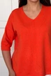Светр INEDIT 10852 Orange ONE SIZE - изображение 4