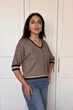 Светр INEDIT 10853 Brown ONE SIZE - зображення 2