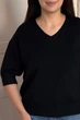 Светр INEDIT 10865 Black ONE SIZE - изображение 4