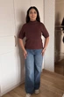 Светр INEDIT 10849 Brown ONE SIZE - изображение 5