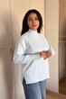 Светр INEDIT 10619-1 Light-Blue ONE SIZE - изображение 2