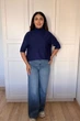 Светр INEDIT 10847 Dark-Blue ONE SIZE - зображення 5