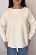 Светр INEDIT 10612 Latte ONE SIZE - зображення 5