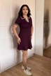 Сукня INEDIT 30021 Burgundy ONE SIZE - зображення 2