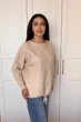 Светр INEDIT 10612 Beige ONE SIZE - зображення 2
