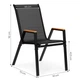 Zestaw krzeseł ogrodowych MultiGarden SC-092W-4-1 - obraz 9