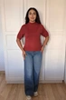 Светр INEDIT 10849 Wine ONE SIZE - изображение 4