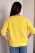 Светр INEDIT 10865 Yellow ONE SIZE - изображение 3