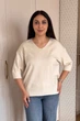 Светр INEDIT 10865 Ivory ONE SIZE - изображение 1