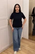 Светр INEDIT 10864 Black ONE SIZE - изображение 5
