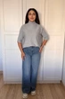 Светр INEDIT 10847 Light-Grey ONE SIZE - изображение 5