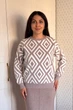 Светр INEDIT 10617 Beige ONE SIZE - изображение 1