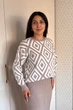 Светр INEDIT 10617 Beige ONE SIZE - изображение 2