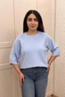 Светр INEDIT 10860 Blue ONE SIZE - изображение 5