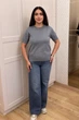 Светр INEDIT 10864 Grey ONE SIZE - изображение 5