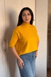 Светр INEDIT 10847 Mustard ONE SIZE - изображение 2