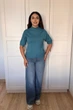 Светр INEDIT 10849 Green-Sea ONE SIZE - изображение 4