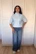 Светр INEDIT 10847 Light-Blue ONE SIZE - изображение 5