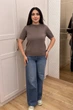 Светр INEDIT 10864 Mokko ONE SIZE - изображение 5