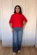 Светр INEDIT 10847 Red ONE SIZE - изображение 5