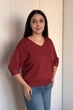 Светр INEDIT 10865 Wine ONE SIZE - изображение 2