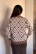 Светр INEDIT 10617 Brown ONE SIZE - зображення 3