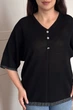 Светр INEDIT 10863 Black ONE SIZE - изображение 4