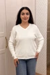 Светр INEDIT 10627 White ONE SIZE - изображение 4