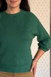 Светр INEDIT 10609 Dark-Green ONE SIZE - зображення 4