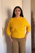 Светр INEDIT 10609 Mustard ONE SIZE - изображение 4