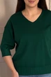 Светр INEDIT 10865 Dark-Green ONE SIZE - изображение 4