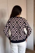 Светр INEDIT 10617 Dark-Blue ONE SIZE - зображення 3