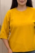 Светр INEDIT 10860 Mustard ONE SIZE - зображення 4