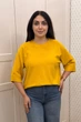 Светр INEDIT 10860 Mustard ONE SIZE - зображення 5