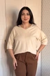 Светр INEDIT 10845 Ivory ONE SIZE - изображение 6