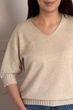 Светр INEDIT 10865 Beige ONE SIZE - изображение 4