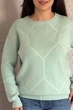 Светр INEDIT 10622 Light-Green ONE SIZE - изображение 4