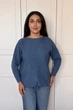Светр INEDIT 10612 Indigo ONE SIZE - изображение 4