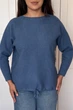 Светр INEDIT 10612 Indigo ONE SIZE - изображение 5