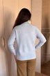 Светр INEDIT 10626 Light-Blue ONE SIZE - изображение 3