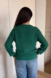 Светр INEDIT 10621 Dark-Green ONE SIZE - изображение 3