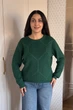 Светр INEDIT 10622 Dark-Green ONE SIZE - изображение 1