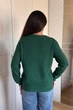 Светр INEDIT 10622 Dark-Green ONE SIZE - изображение 3