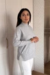 Светр INEDIT 10619 Light-Grey ONE SIZE - зображення 2