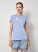 Футболка хлопковая женская Puma Graphics Floral Cat Tee 69191260 2XL Intense Lavender (4069161742354) - изображение 1