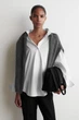Сорочка жіноча COS open-collar cotton shirt 1290610006 Eur 42 Білий - изображение 1