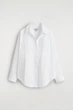 Сорочка жіноча COS open-collar cotton shirt 1290610006 Eur 42 Білий - изображение 5