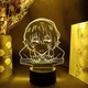 3D аниме-светильник LED ночник Осаму Дадзай Большой из бродячих псов - LED RGB-лампа на 16 цветов с пультом ДУ - изображение 6